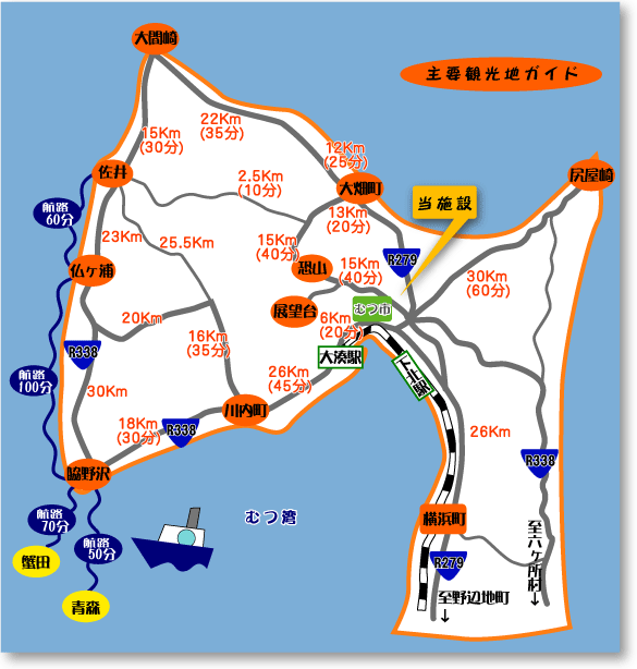 主要観光地マップ